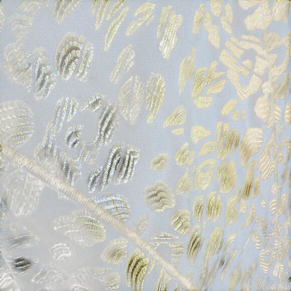 Vintage Blazer Oscar De La Renta Jacket Gold Cream Animal Brocade Women's 12 - Picture 5 of 8